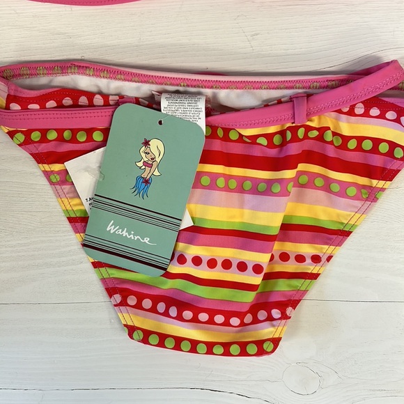 NWT Hibiscus/Dot Triangle Bikini Kids - Picture 6 of 6